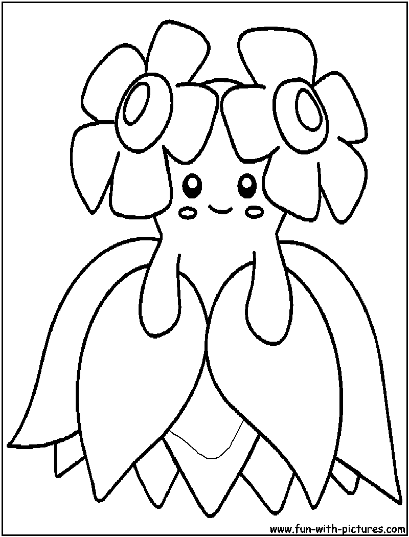 Bellossom Coloring Page 
