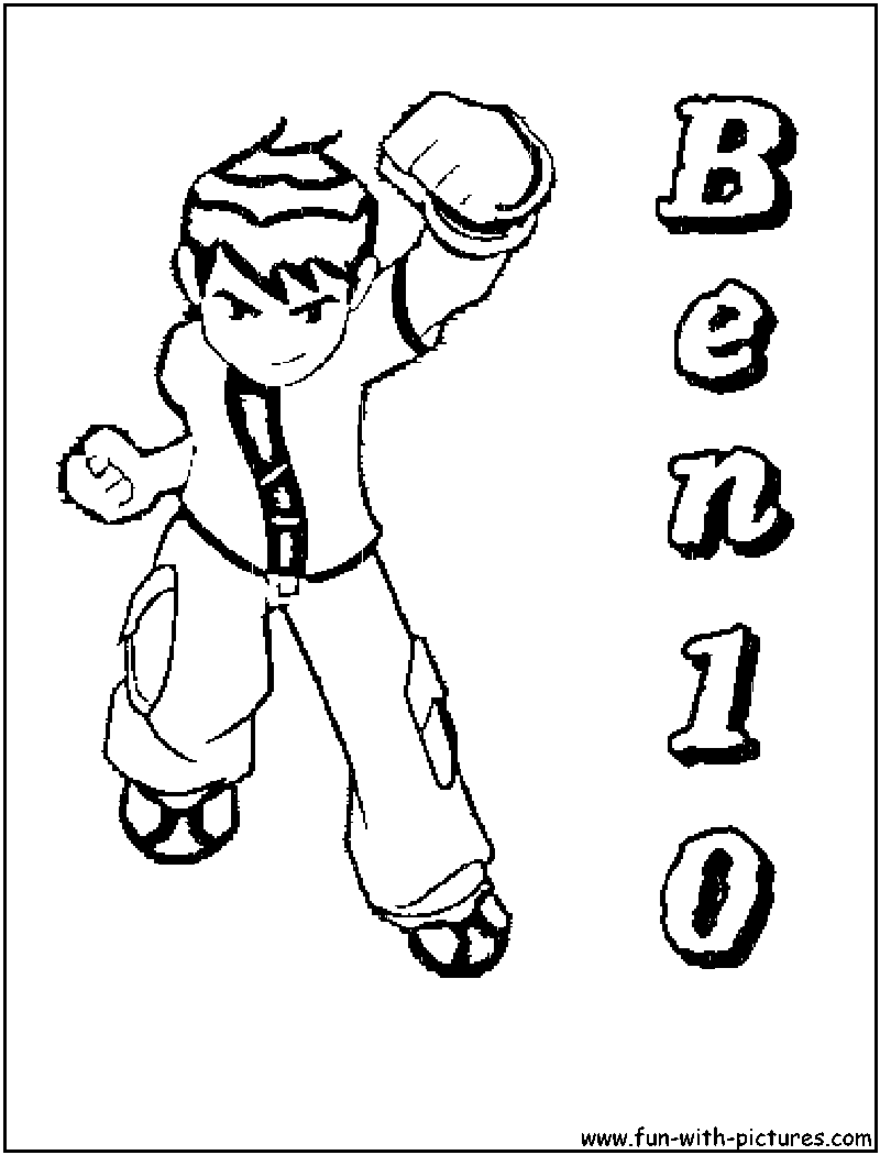 Ben10 001 Coloring Page 