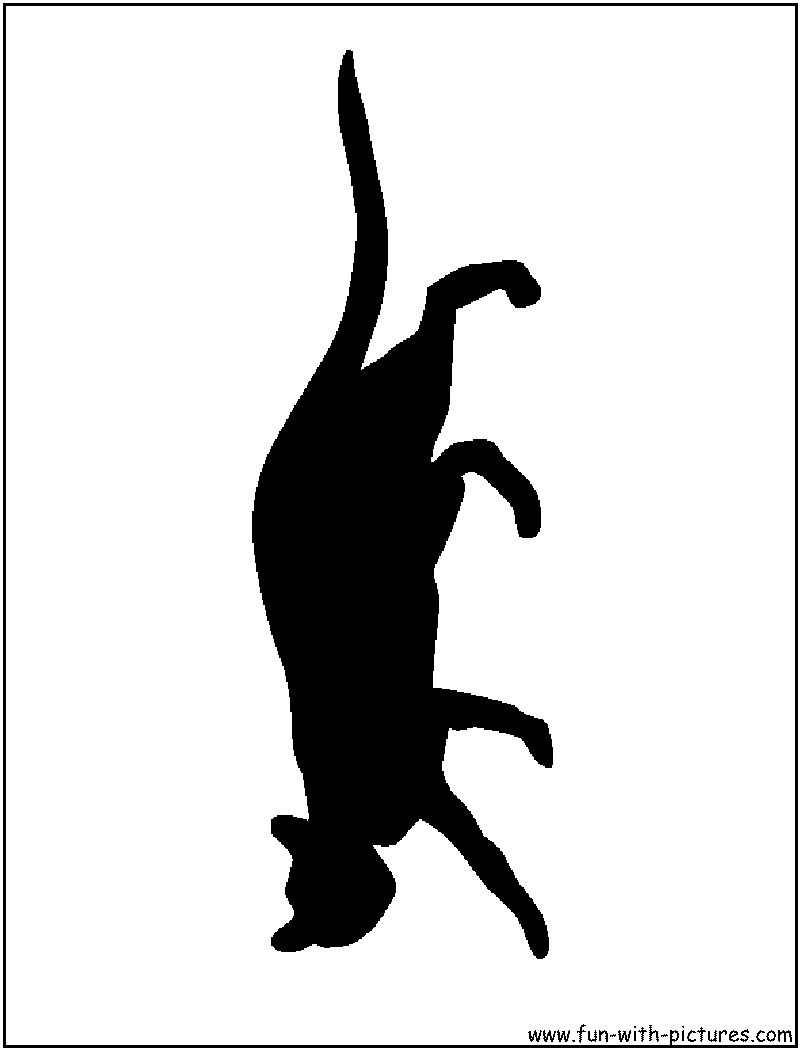 jumping cat silhouette