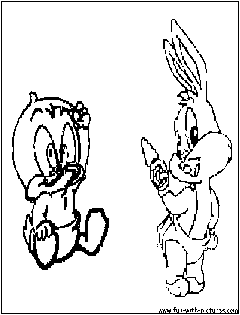 Cartoon Bugs Bunny Printable Coloring Pages