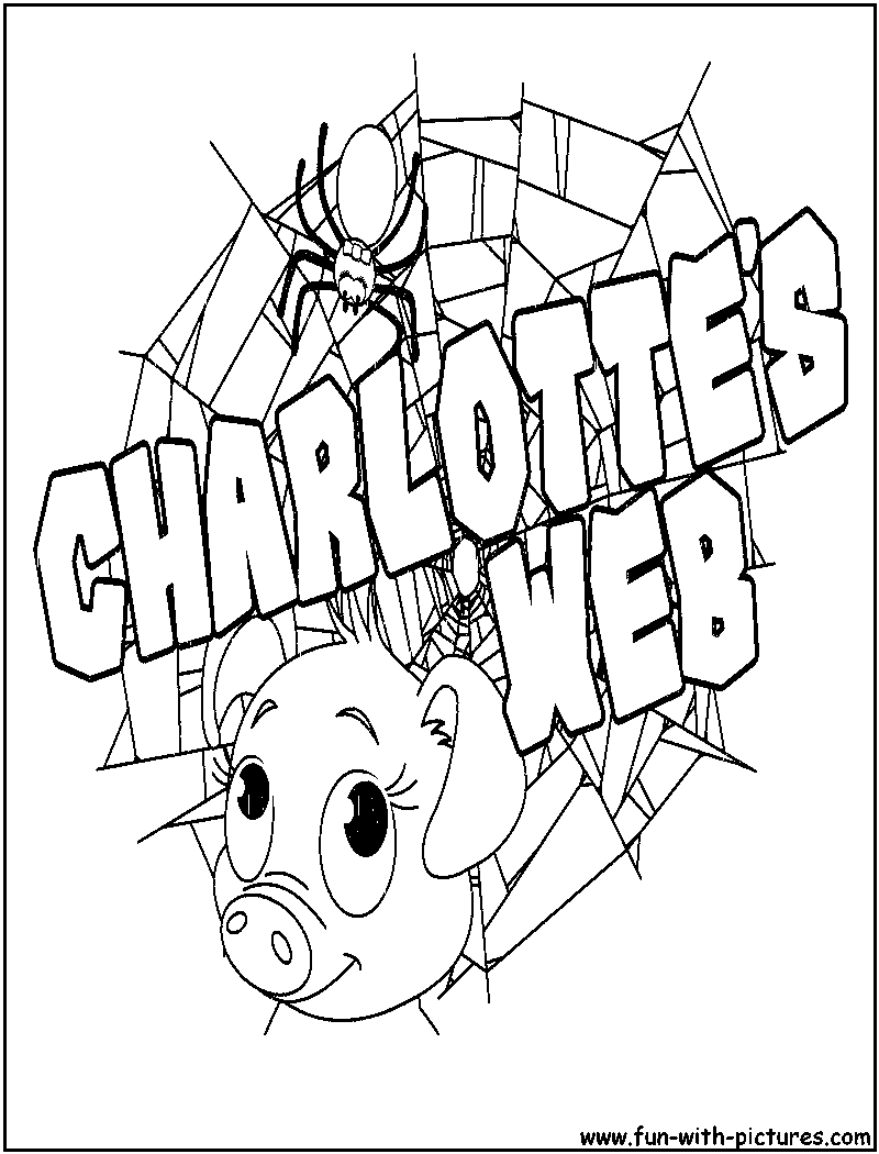 charlottes web wilbur coloring page