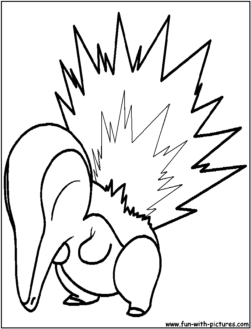 Cyndaquil Coloring Page 
