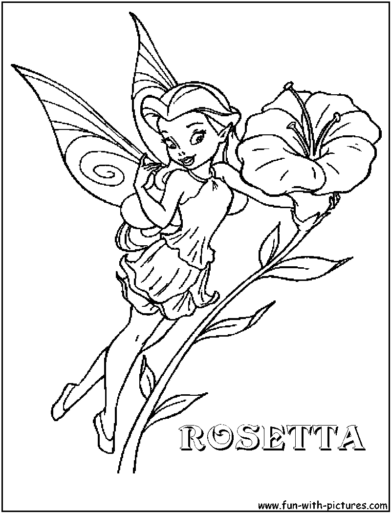 tinkerbell fawn coloring pages