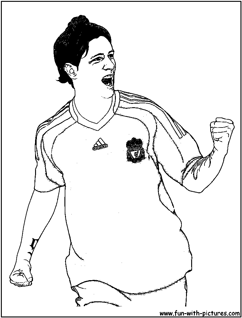 Fernando Torres Coloring Page 