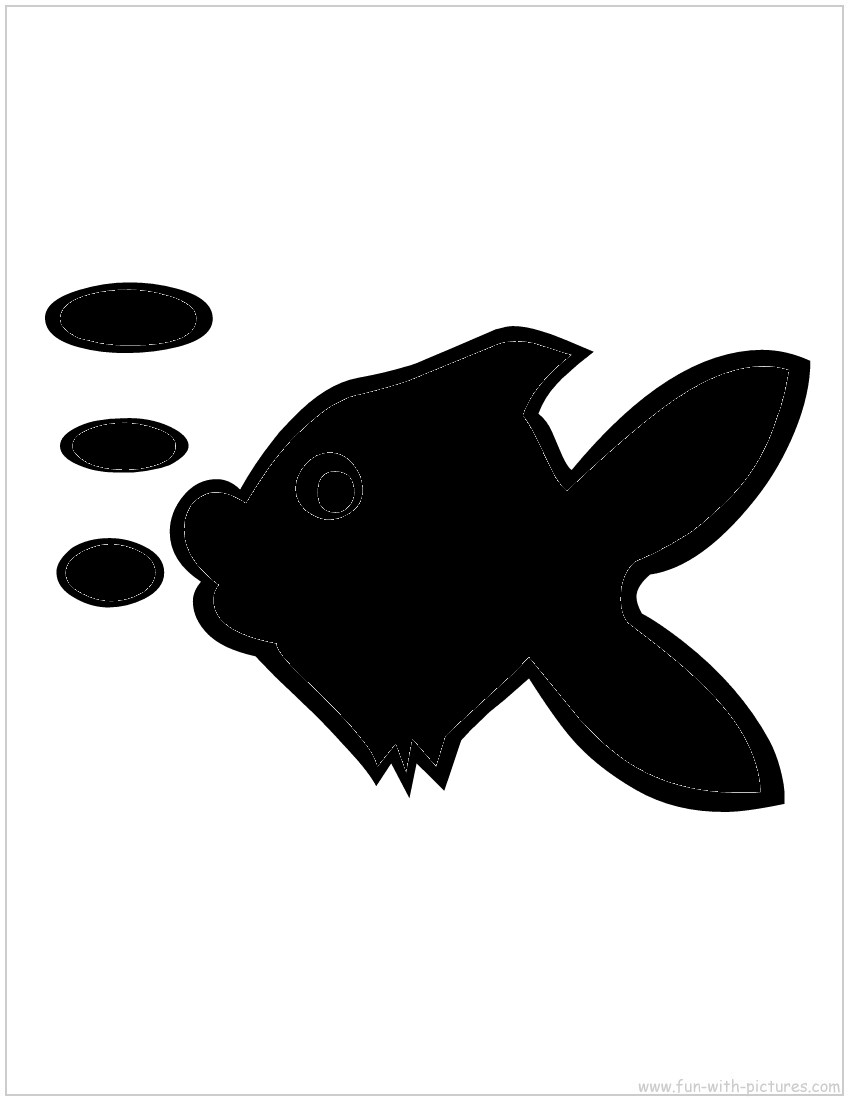 Download Fish Bubbles Silhouette