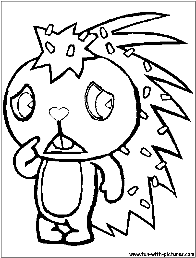 Flaky Coloring Page 