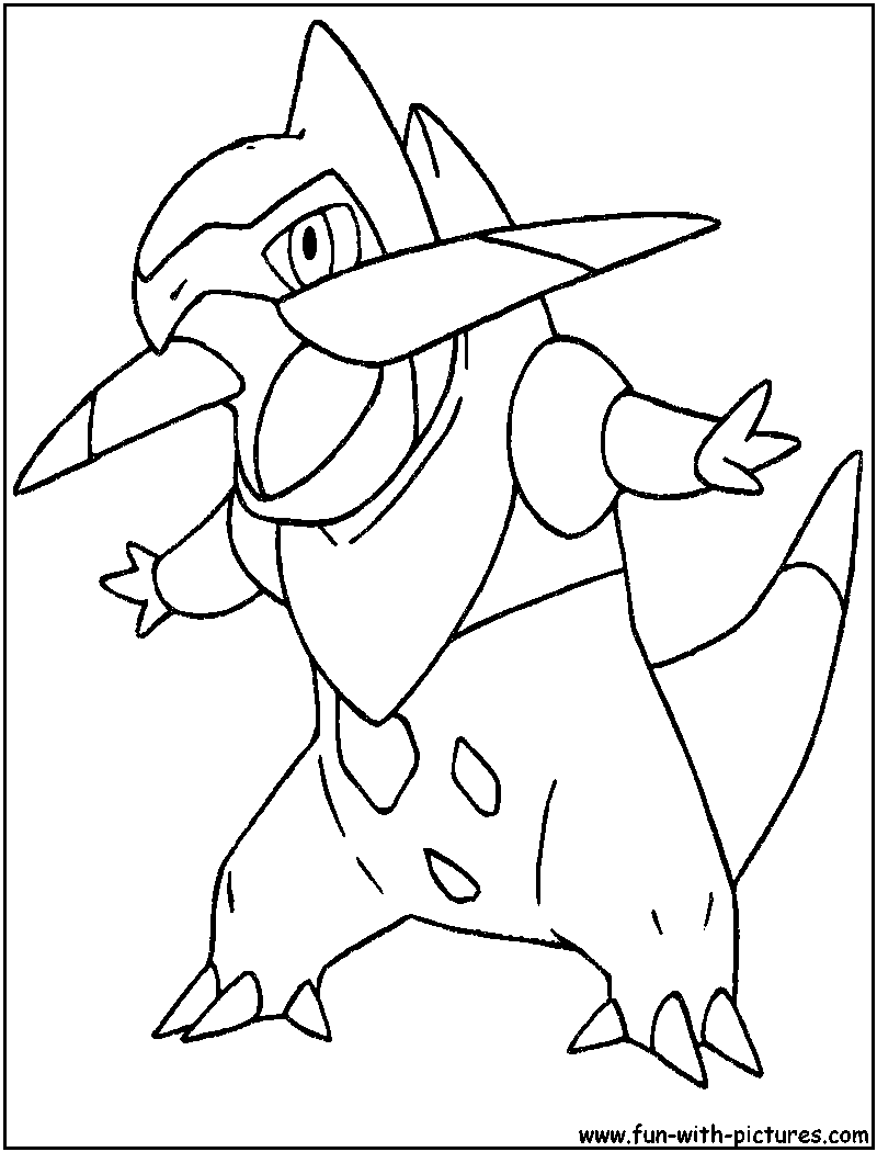 Fraxure Coloring Page 