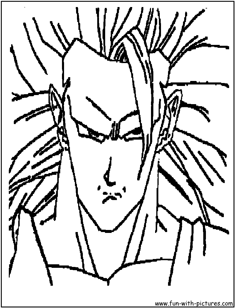 Goku Coloring Page 