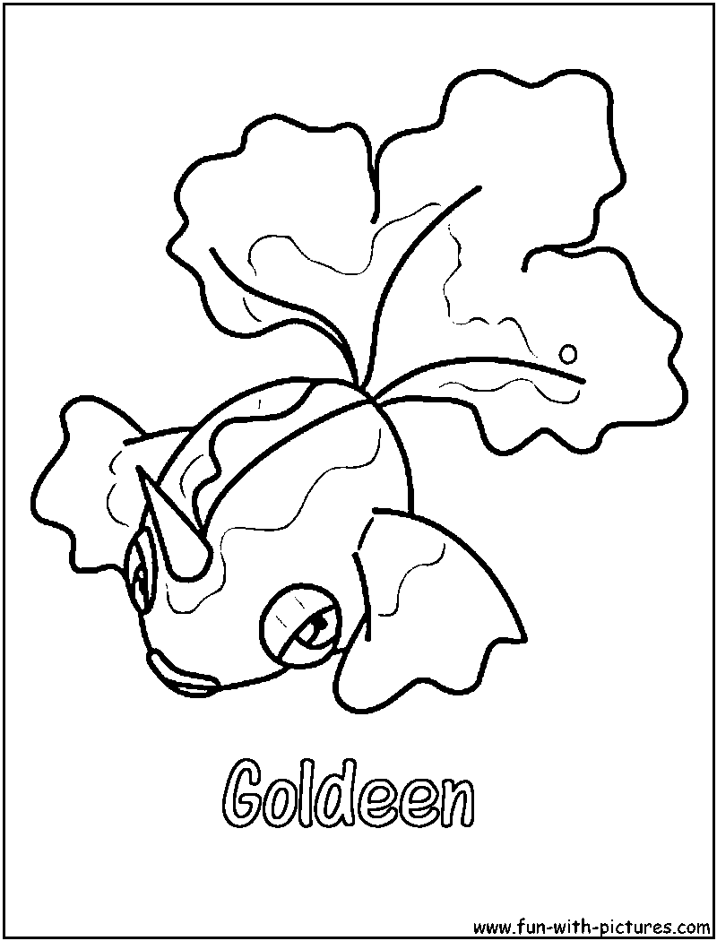Goldeen Coloring Page 
