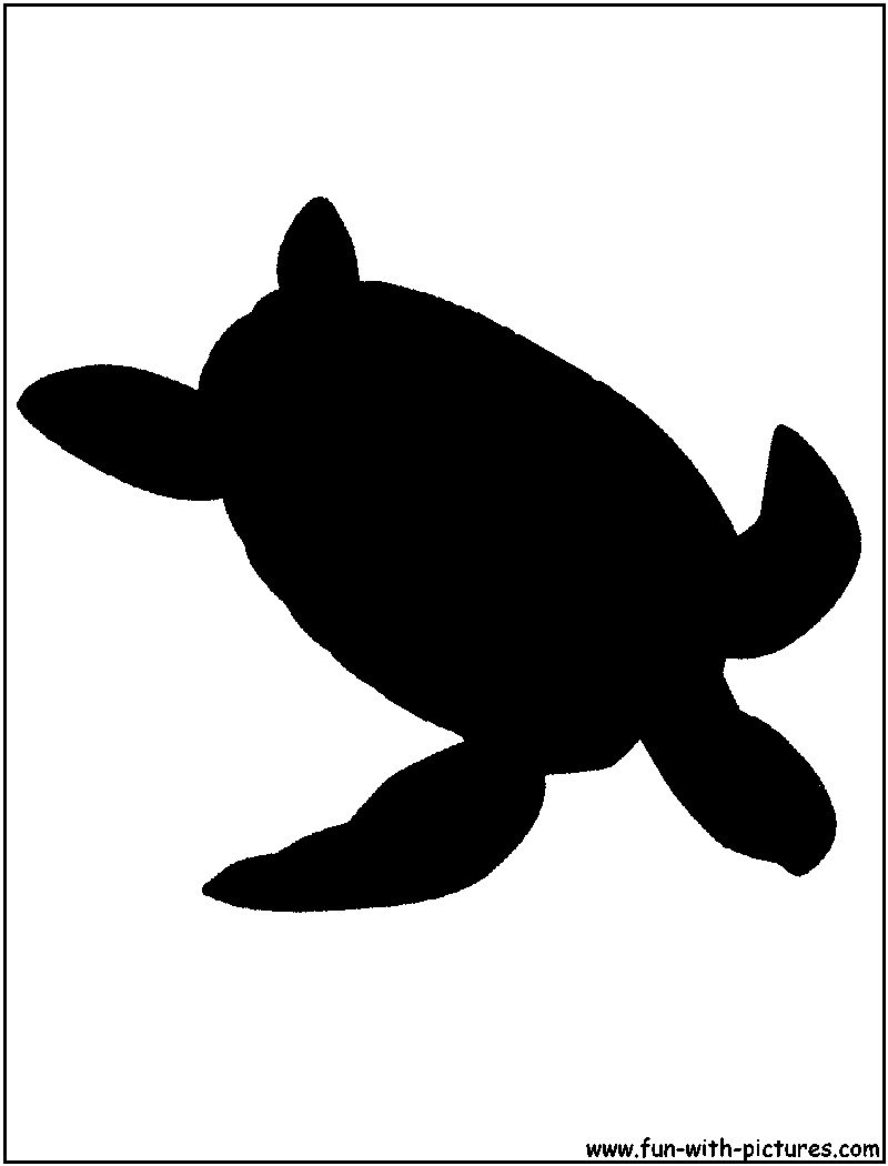 Green Sea Turtle Silhouette