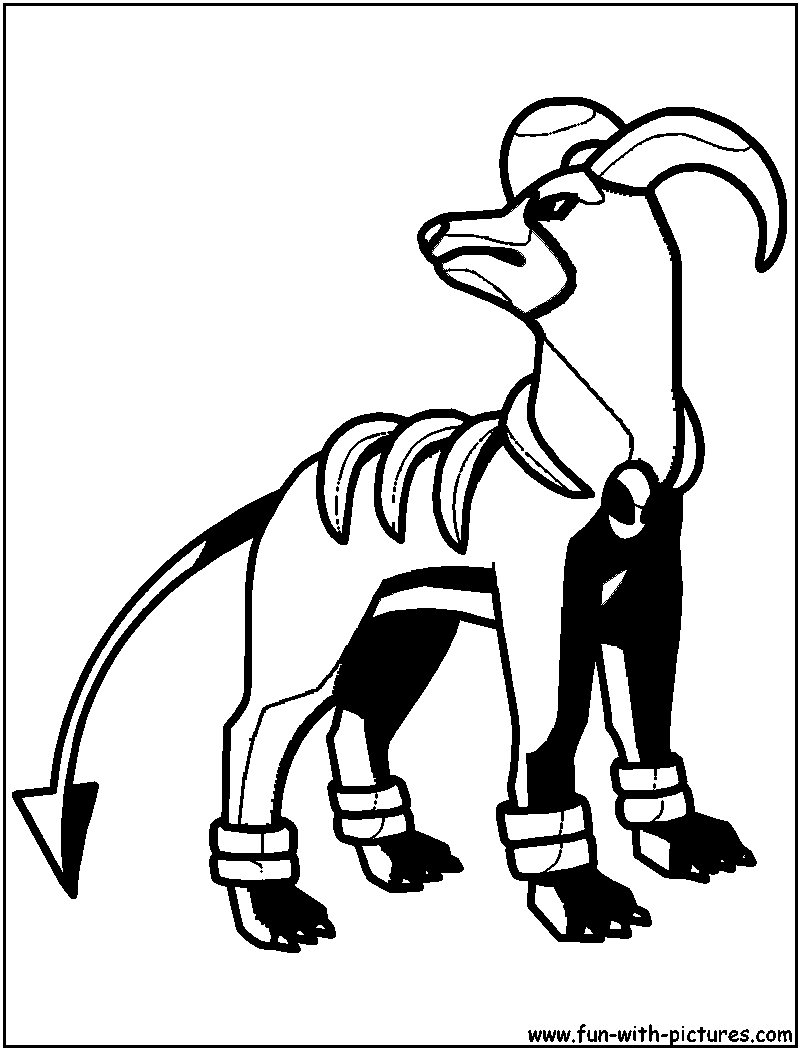 Houndour From Pokemon Coloring Page Free Printable Co - vrogue.co