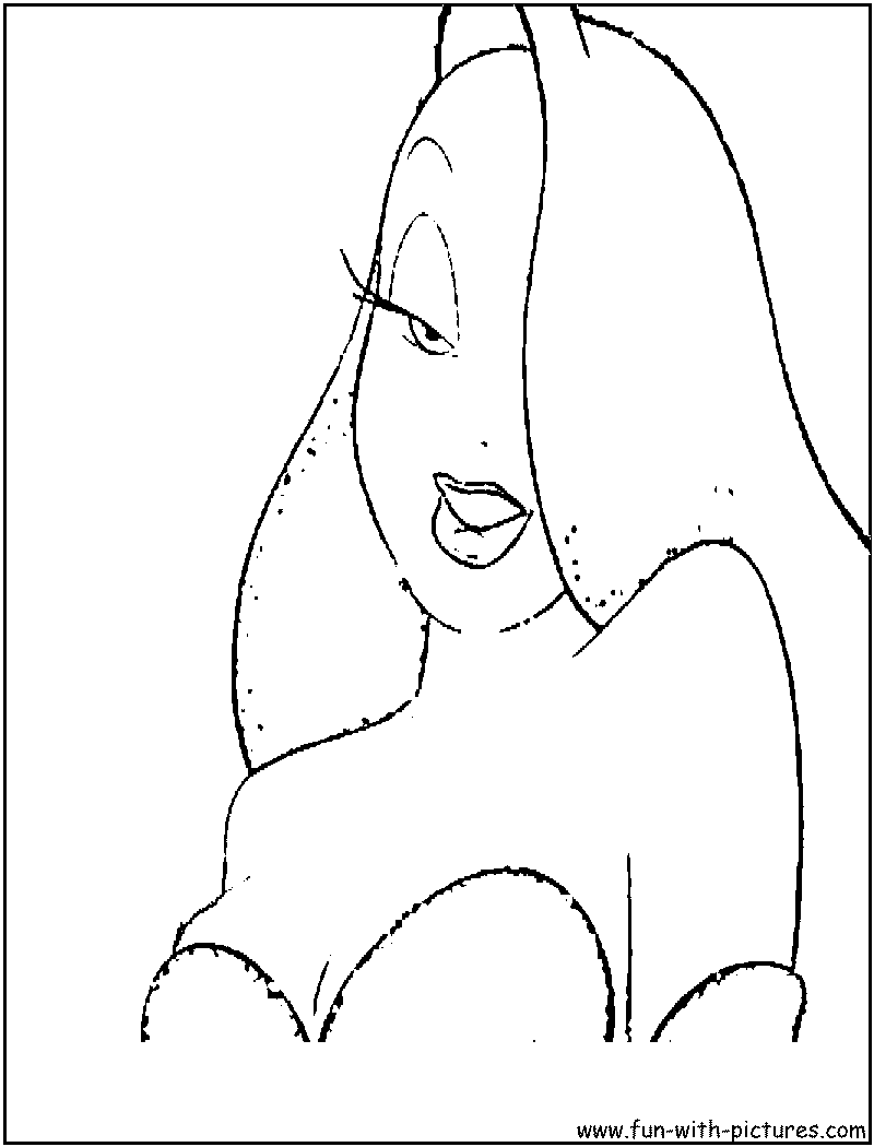 Jessica Rabbit Coloring Page.