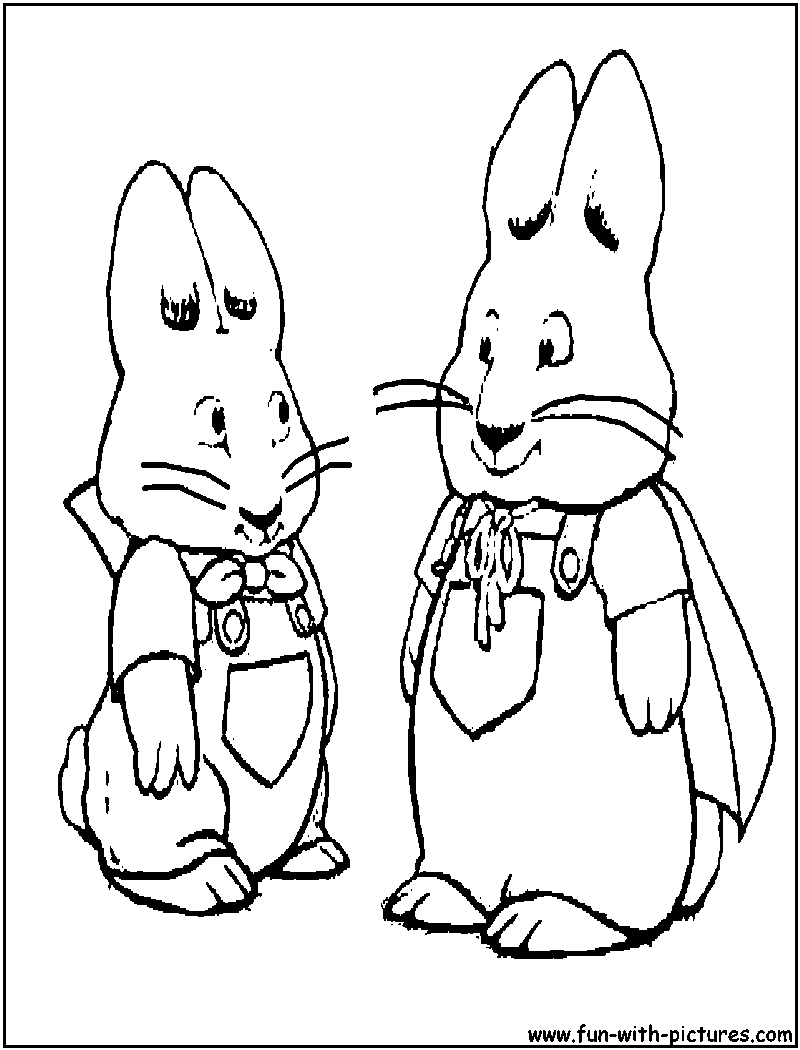 Max And Ruby Coloring Pages Free Printable Colouring Pages