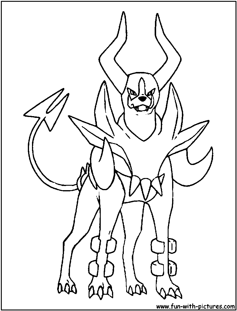 mega absol coloring pages