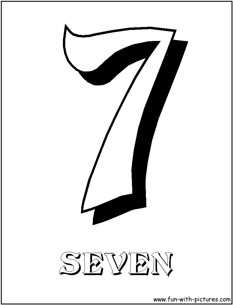 seven coloring page