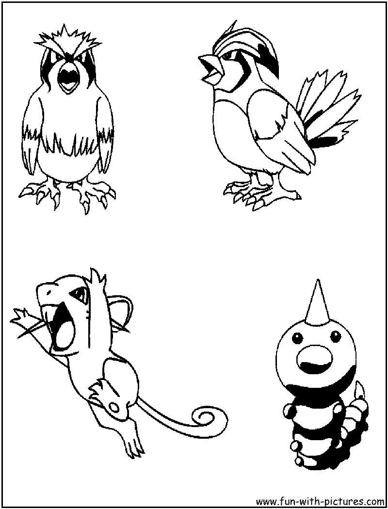 Free Coloring Pages Pokemon Characters