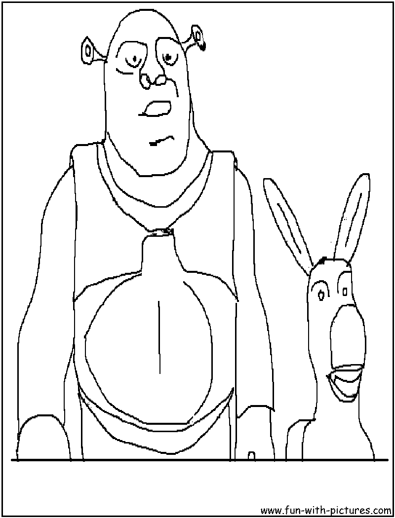 Donkey Face Coloring Page