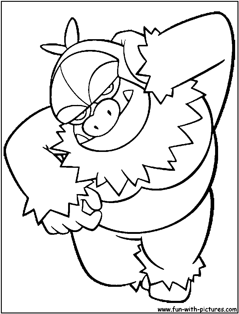 Slaking Coloring Page 