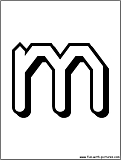 alphabet letter m