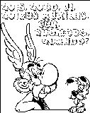 Asterix Questions Coloring Page 