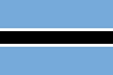 Botswana Flag  Coloring Page