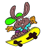 bunnyskater1- picture of easter bunny