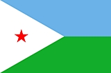 Djibouti Flag  Coloring Page