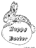 Easter Bunny Coloring Page 