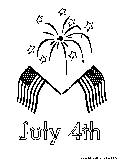 July 4th Coloring Page 