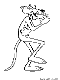 Pinkpanther Laugh Coloring Page 