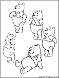 Pooh Moods Coloring Page 