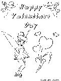 Tinkerbell Valentine2 Coloring Page 