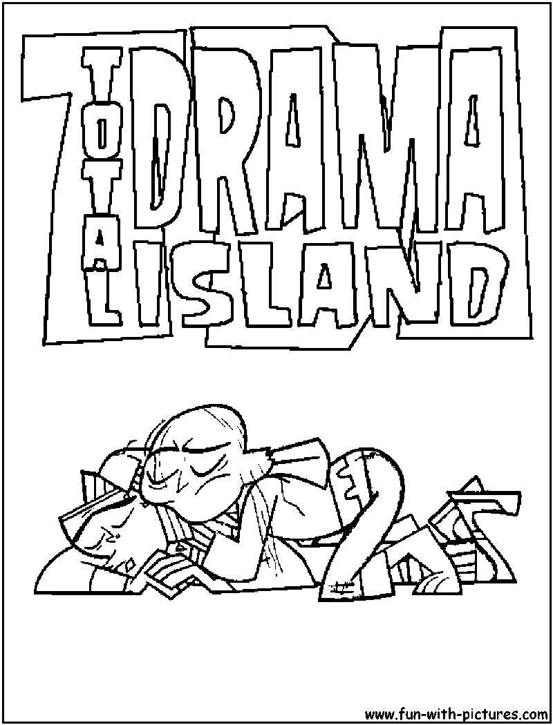 Totaldramaisland Coloring Page 