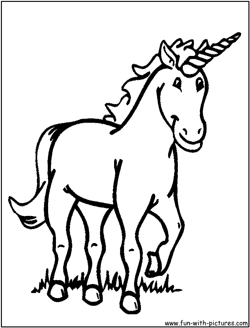 Unicorn Coloring Page2 